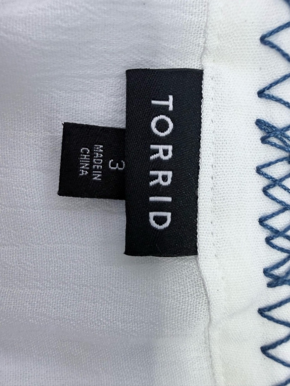 Torrid Boho Babydoll Dress Size 3 3X Embroidered Cottagecore Festival - Picture 6 of 7